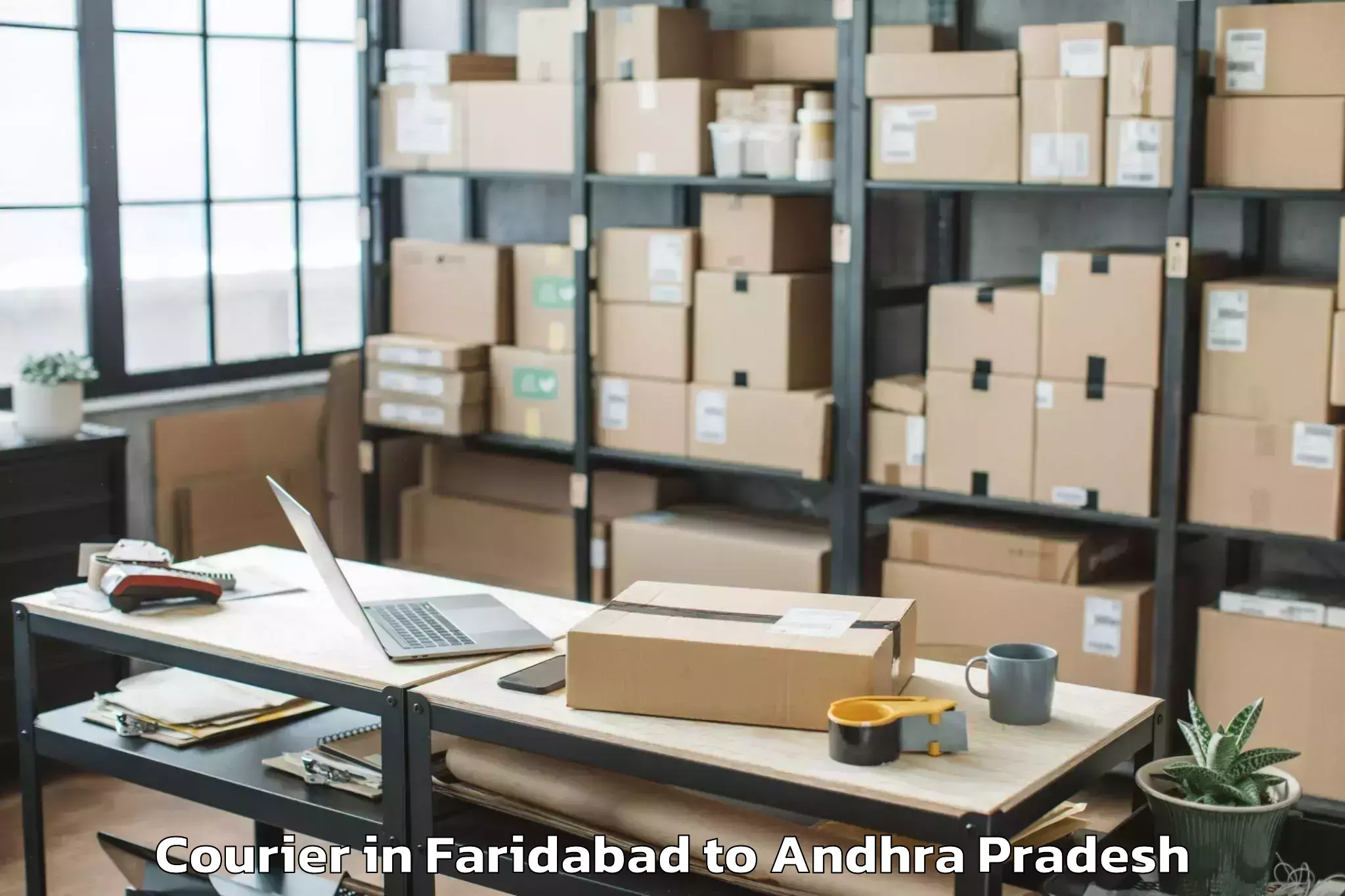 Faridabad to Prathipadu Courier Booking